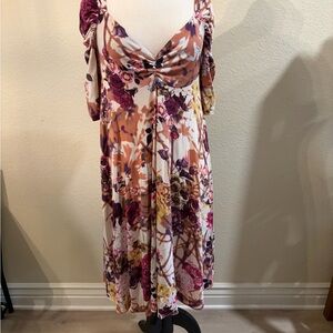 Just Cavalli Floral Sweetheart Dress - EUC
